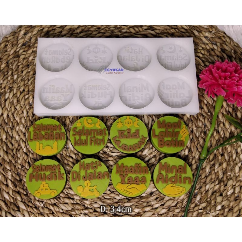 Cetakan Coklat Ucapan Lebaran Mini