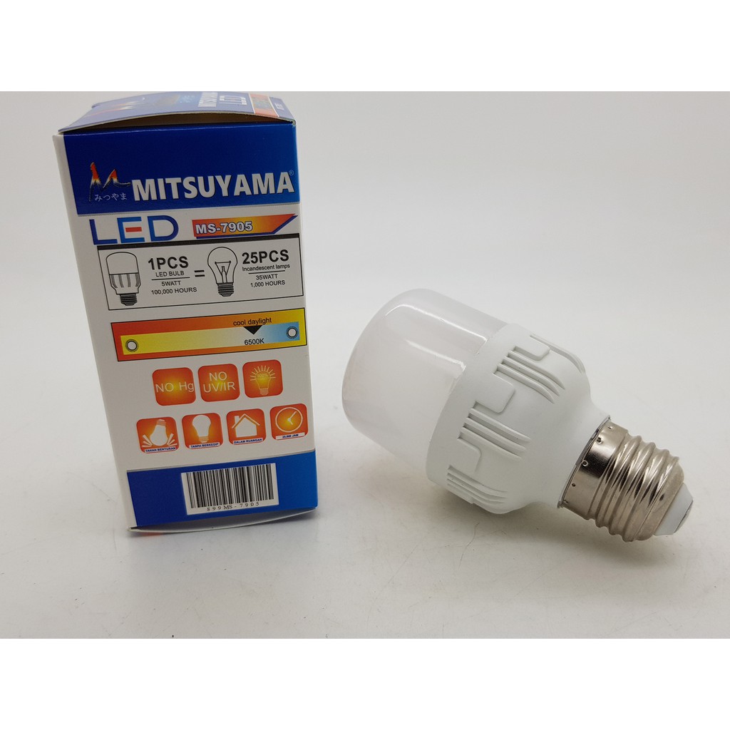 Lampu LED 5 watt PREMIER III Model CAPSUL Merk MITSUYAMA GARANSI 1 THN