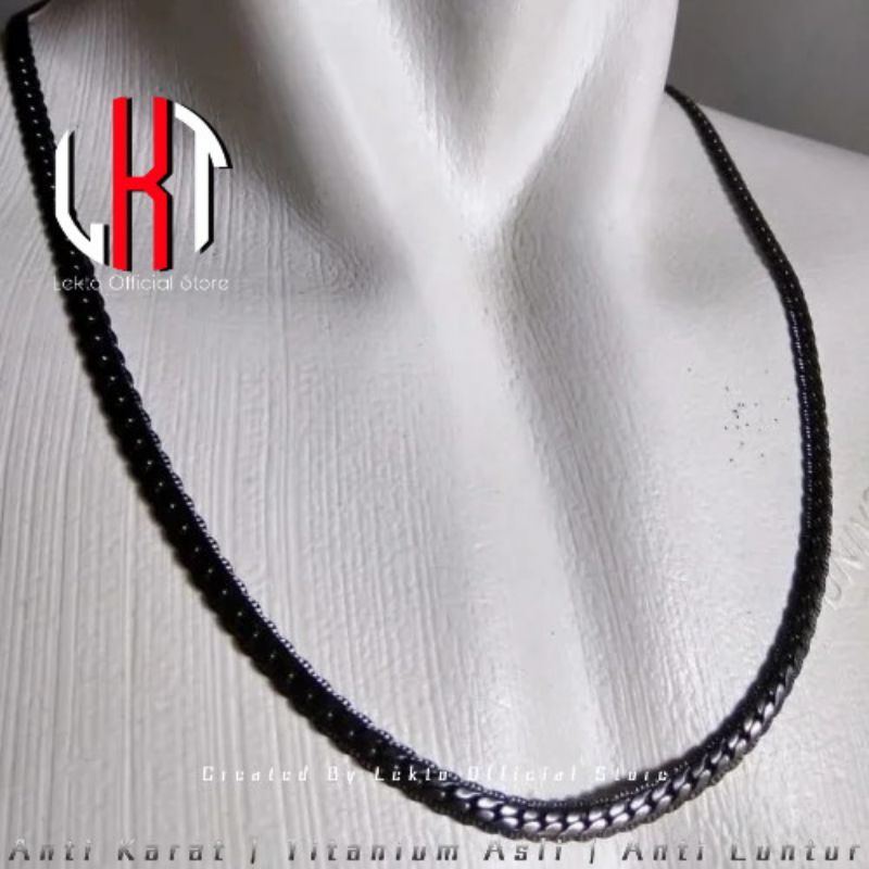 EXTRA DISKON Kalung Titanium Anti Karat Pria Wanita Original Asli Cowok Cowo Cewek Cewe Choker Coker