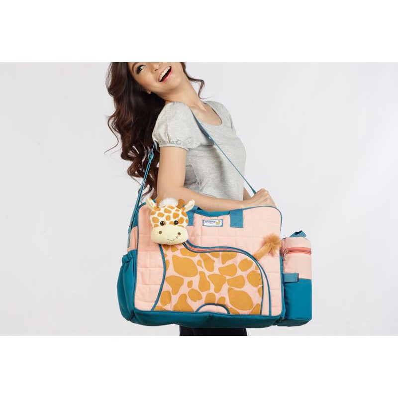 Tas Bayi Besar Snobby TBSD Giraffe Series TPT 1577 - Toska Pink