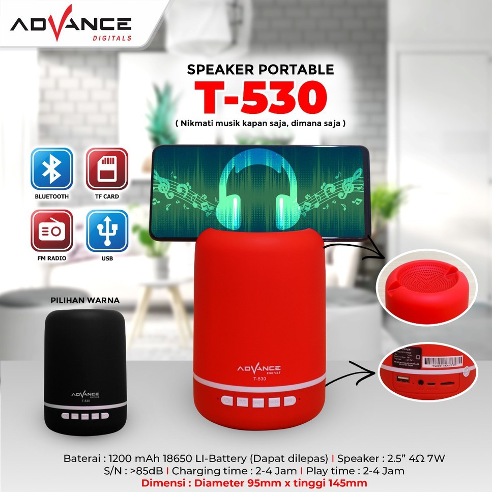 Advance Speaker Bluetooth T-530 / FM Radio