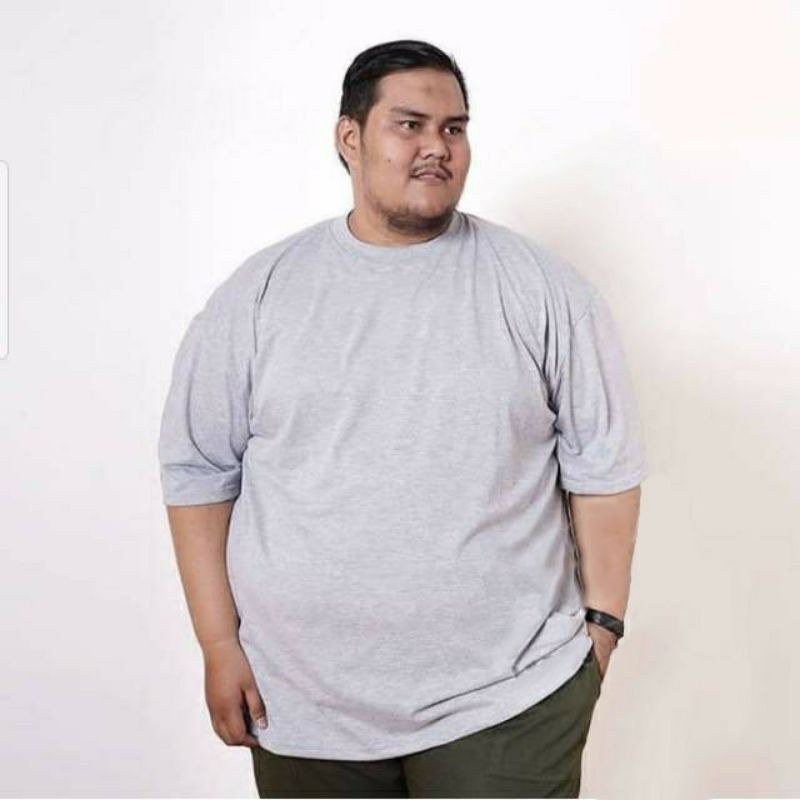 M - XXXXXXL(6XL) Kaos Polos BIGSIZE OVERSIZE Basic T-Shirt JUMBO ALL SIZE Kaos Jumbo Pria Wanita Cotton Combed