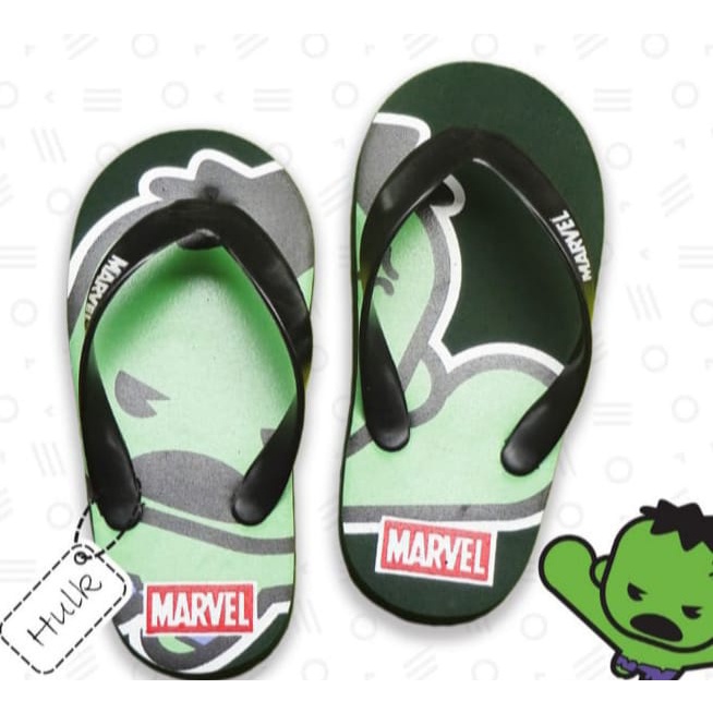 SANDAL JEPIT ANAK MOTIP MARVEL HUK TER BARU