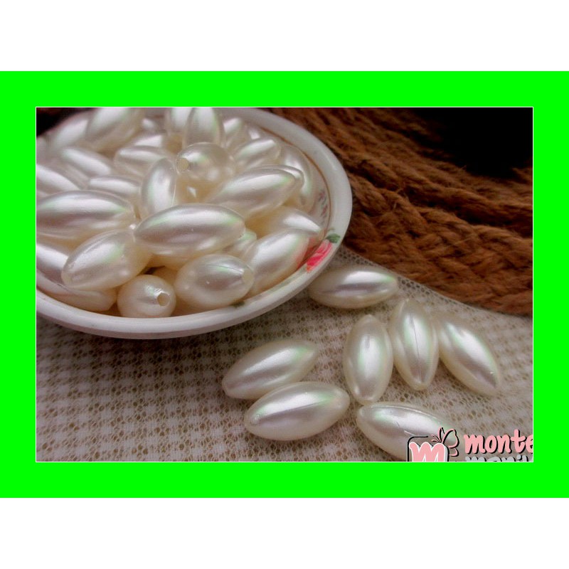 

24 Pcs Mutiara Elips 6 mm (MTN-015) Jual Craft