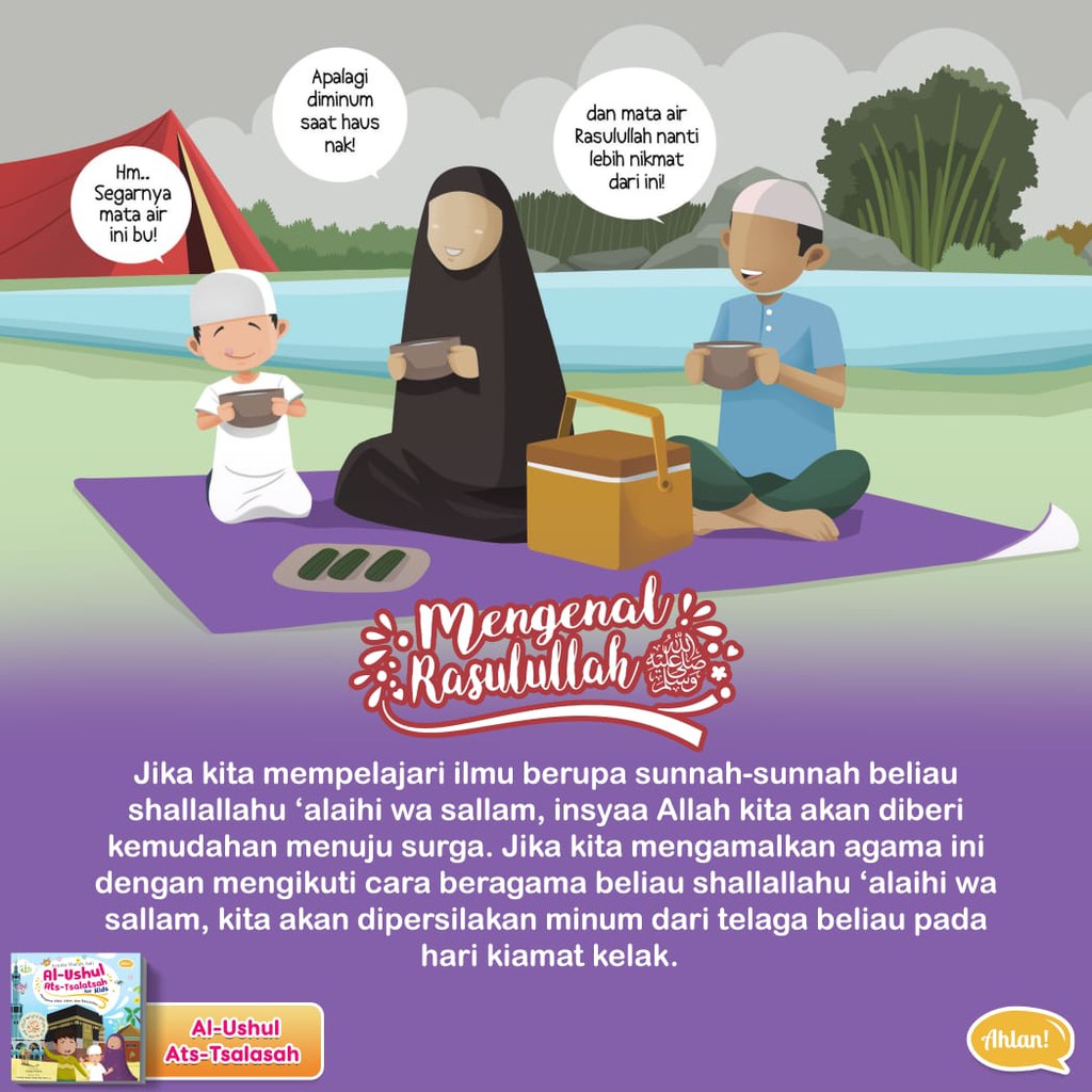 Buku Anak Al-Ushul Ats-tsalatsah For Kids (Ahlan)