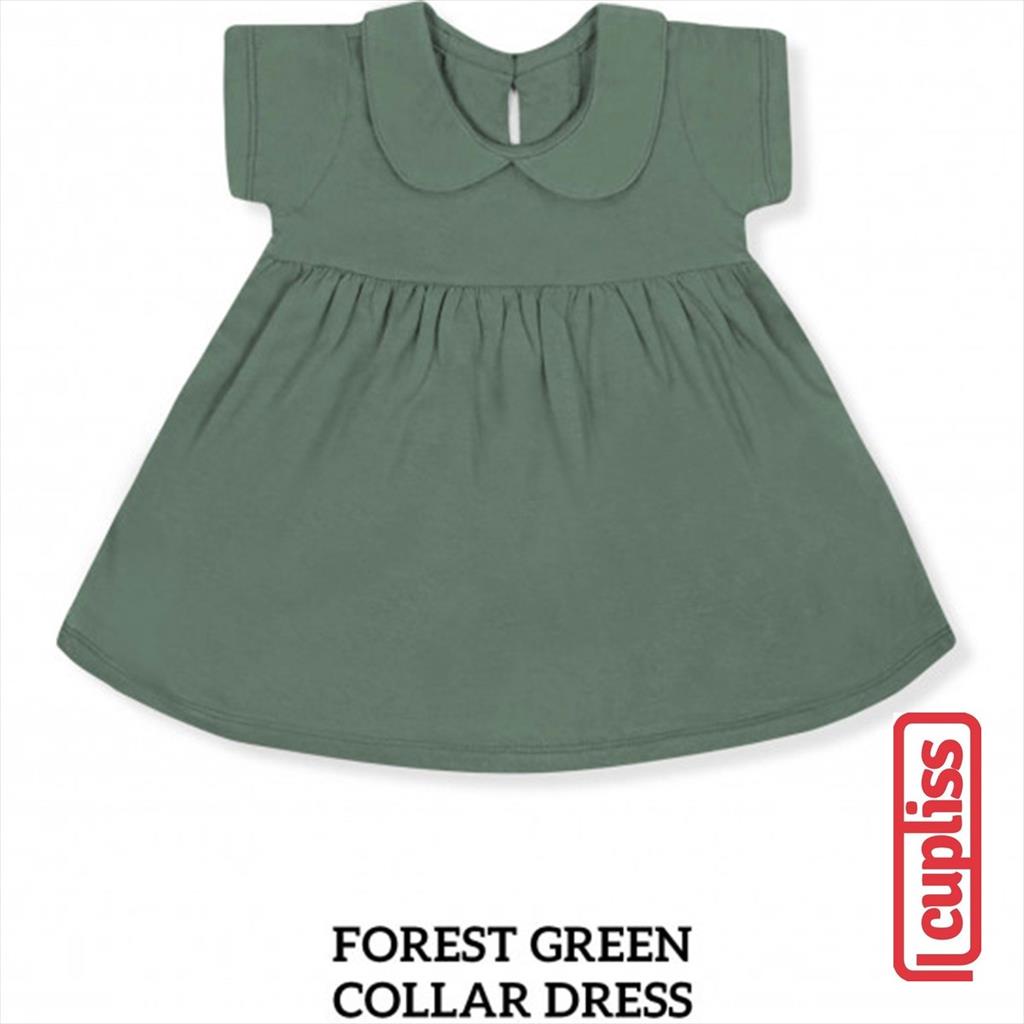 Little Palmerhaus Collar Dress Warna Forest Green