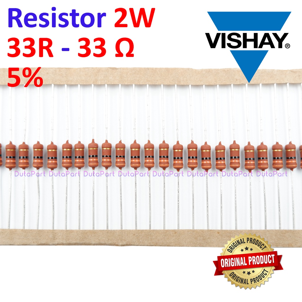 Resistor 33 Ohm 2 Watt 5% ORIGINAL VISHAY 2W 33R HIGH QUALITY