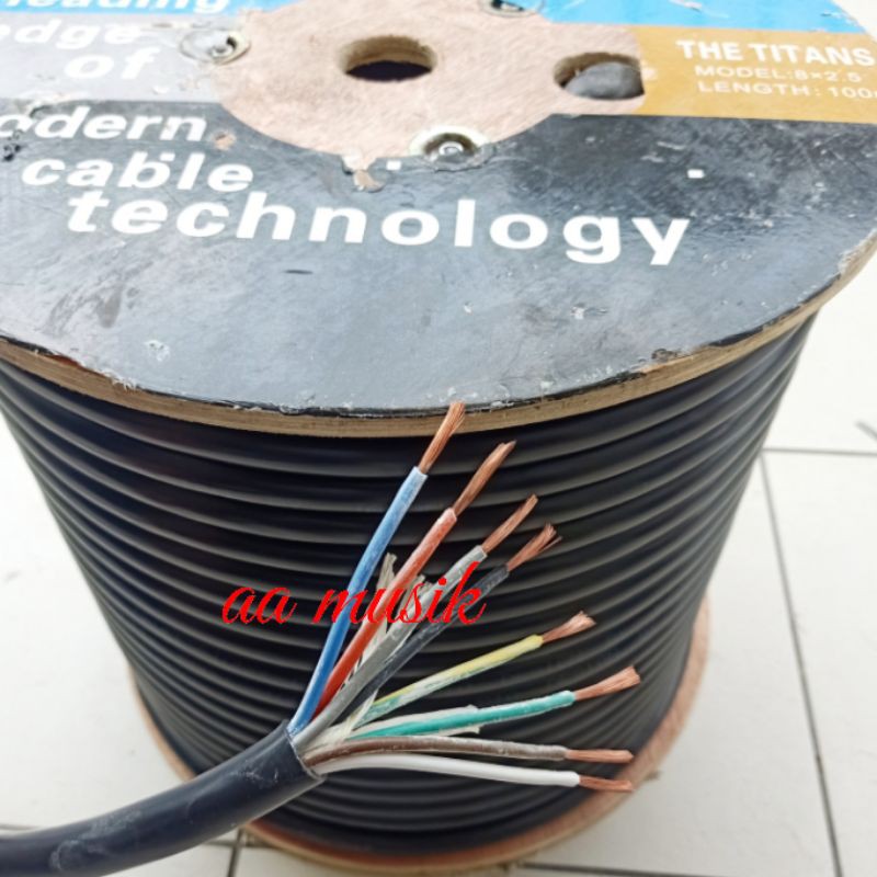 KABEL SPEAKER TITANS 8x2,5 SERABUT TEMBAGA HARGA ECER METERAN TITAN 8x2.5