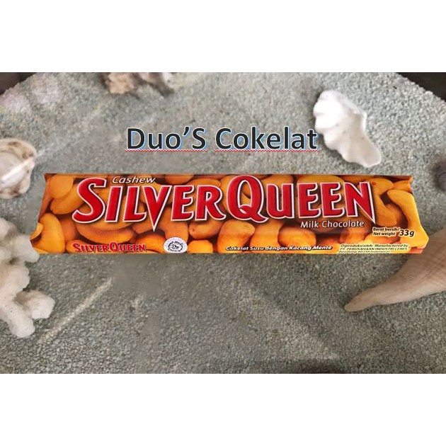 

Silverqueen Cashew dan Almond Milk Chocolate 25 gr for 5 pc