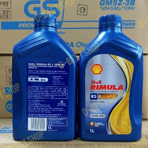 Oli MESIN MOBIL DIESEL Shell Rimula R5 R5E 10W40 10W-40 - 1 Liter