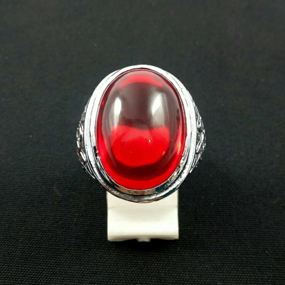 Cincin Batu Merah Siam Dengan Ring Tanam Lebih Simpel Dan Elegan