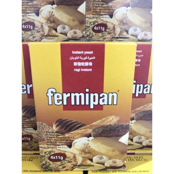 

Fermipan Ragi Instant / Instant Dry Yeast 4x11g (isi 4scht)