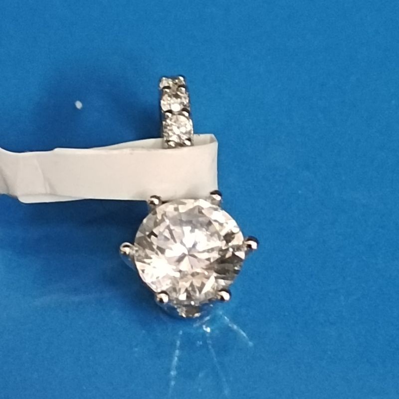 LIONTIN SOLITAIRE WHITEGOLD AMERO 17K LNT0665