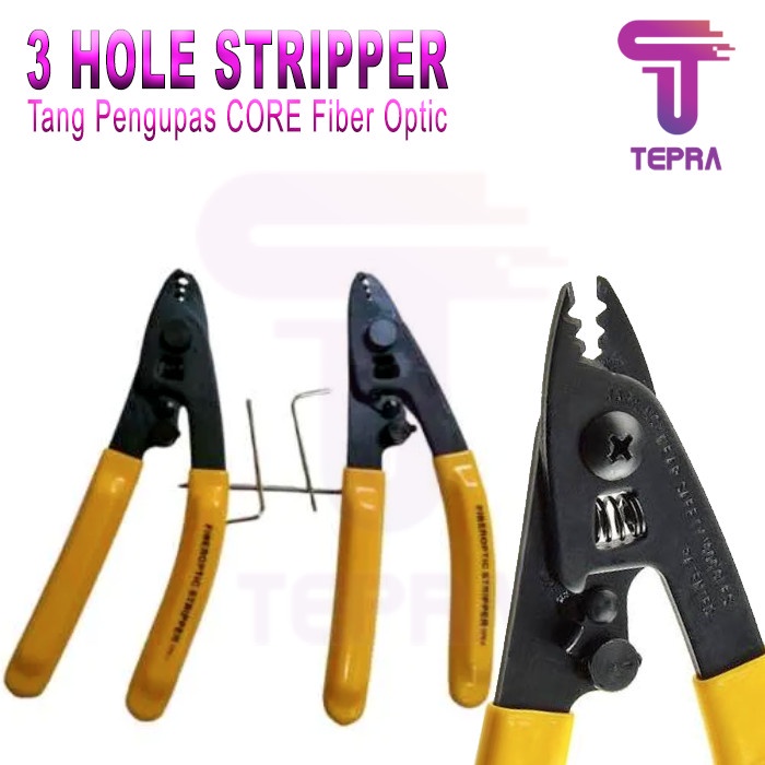 Stripper Fiber Optic 3 Hole | Tang Pengupas Core FO 3 Lubang