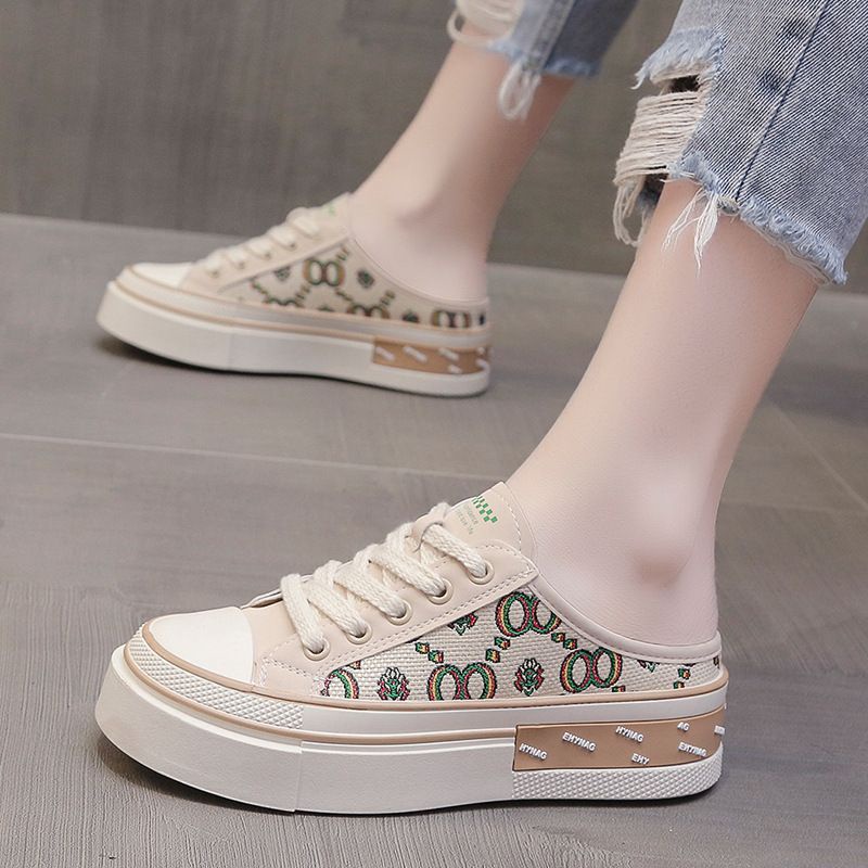 SN5455 - Sepatu Half Sneaker Fashion Wanita Terbaru