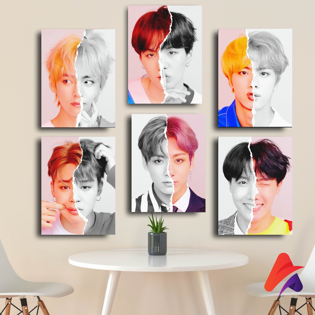 HIASAN DINDING BTS LOVE YOURSELF 15X20 WALLDECOR PAJANGAN POSTER HIASAN KAMAR DEKORASI KAYU KPOP BTS LOVE YOURSELF