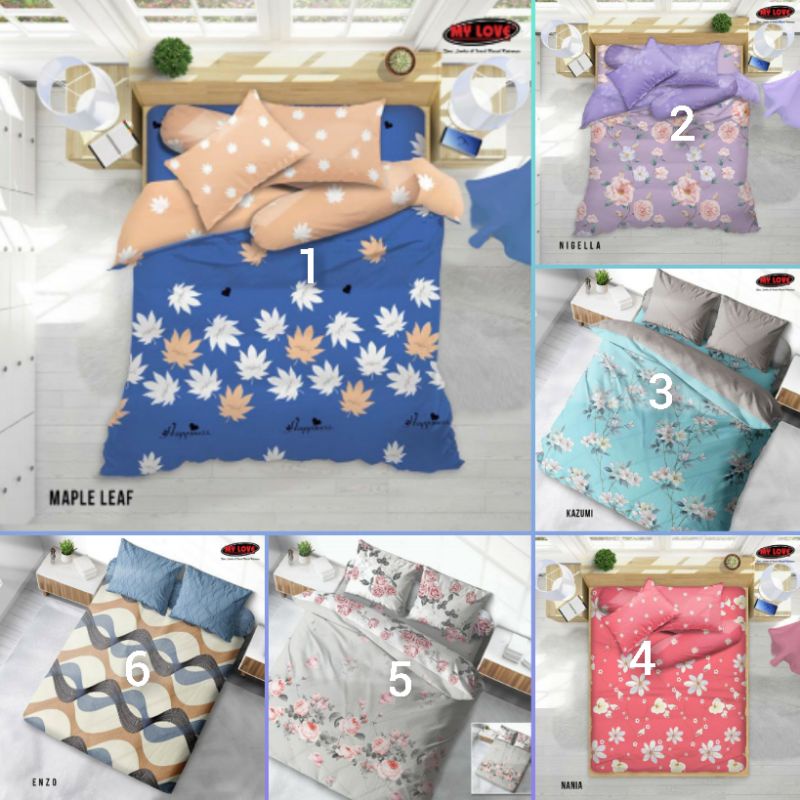 Sprei My Love King Size 180x200x30 Nomor 1