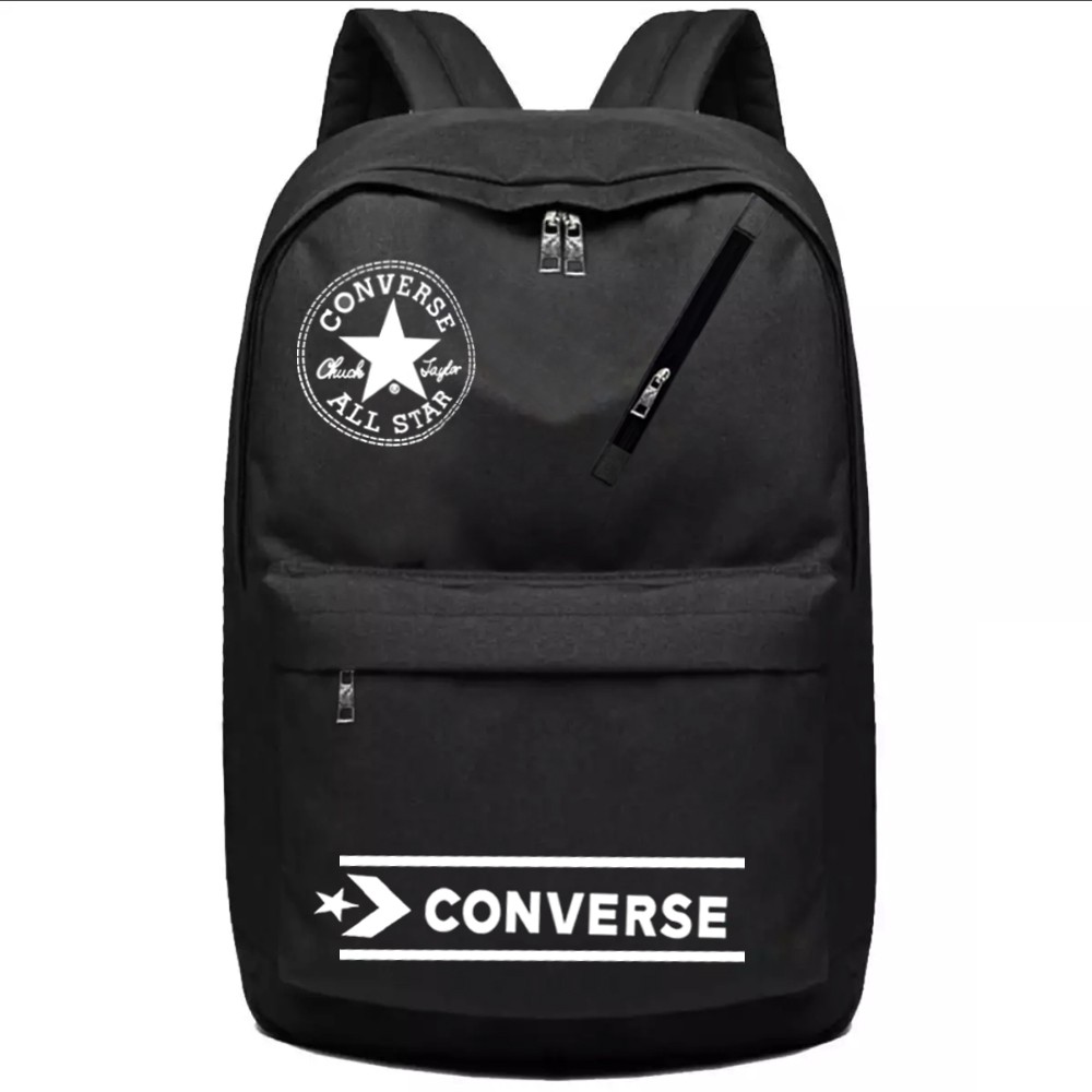 SHOPEE 6.6 SUPER SALE!! Tas Ransel Pria Conv-99 Backpack Laptop Fashion Pria dan Wanita Tas Punggung Sekolah - Black