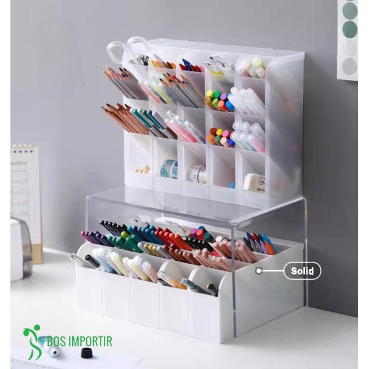 Document Organizer / Tray / Organizer / Rak / Tatakan Meja Kerja Serbaguna Acrylic Grade