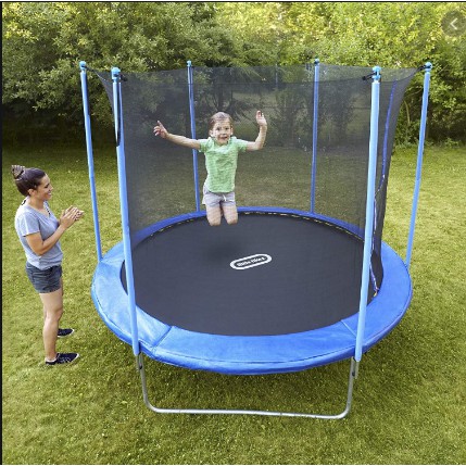 Little Tikes Climb and Slide 10ft Trampoline Trampolin Original