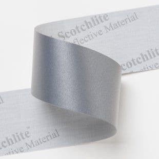 

Original 3M Scotchlite 8912 Reflective Material 2 inch x 200 M Silver Fabric