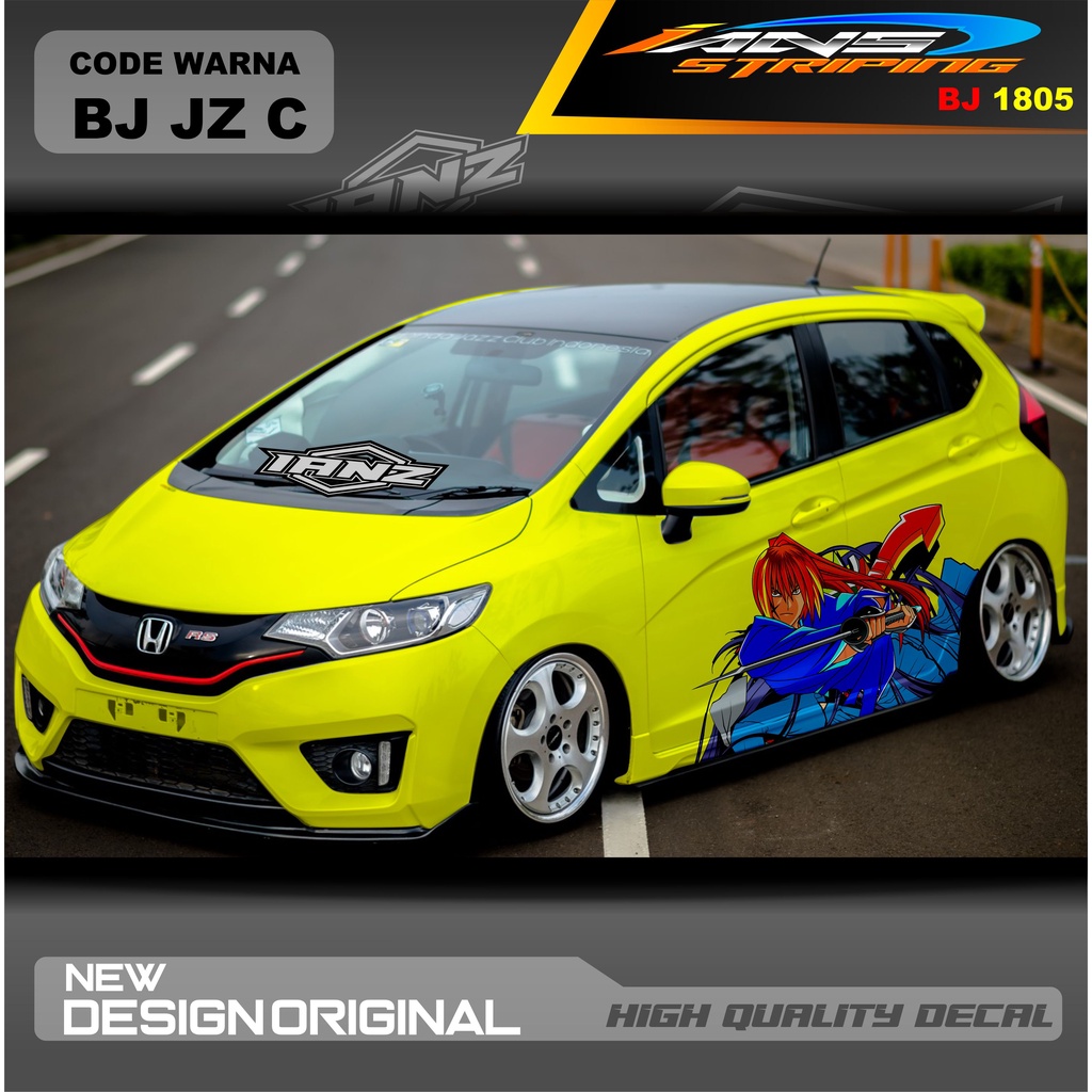 STIKER MOBIL HONDA JAZZ MOBIL AGYA AYLA AVANZA DLL / STIKER VARIASI MOBIL / DECAL STIKER MOBIL