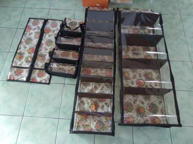 [bisa Cod] Promo Murah Paket 4in1 Rak Gantung Motif Resleting [hbo,hso,hjo,hbk2] Kualitas Terbaik