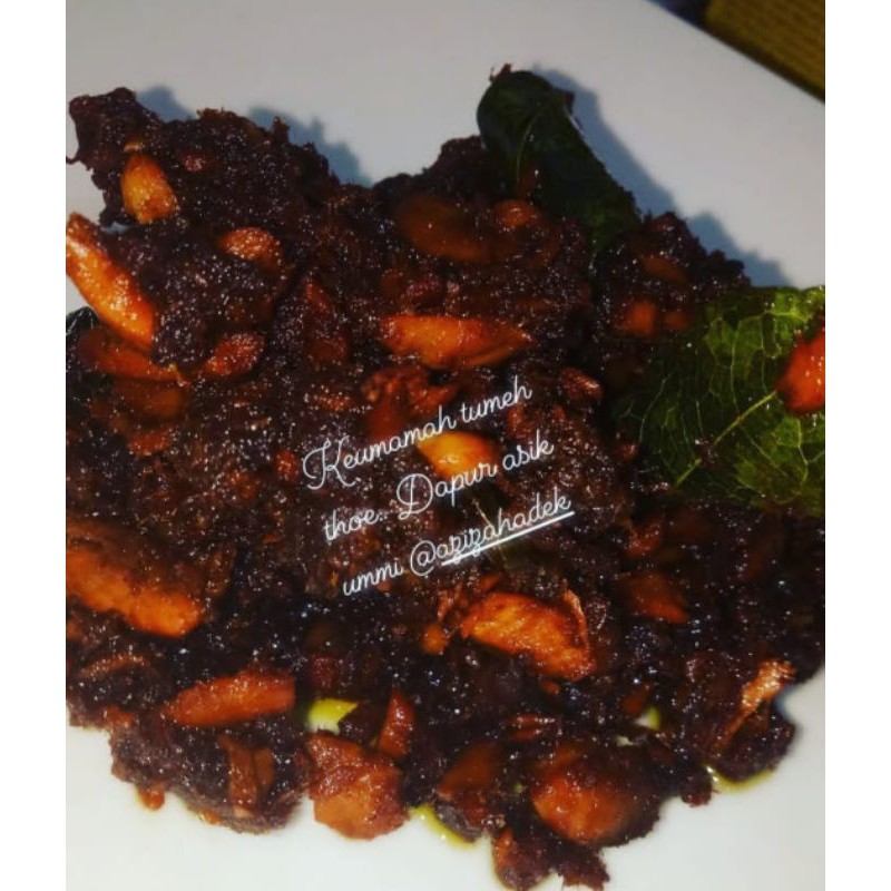 

keumamah tumeh thoe (keumamah tumis kering) khas aceh