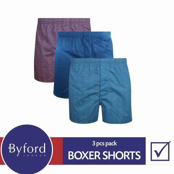 Byford Boxer Short 3 Warna / Pack - Tbyb27X3Wp