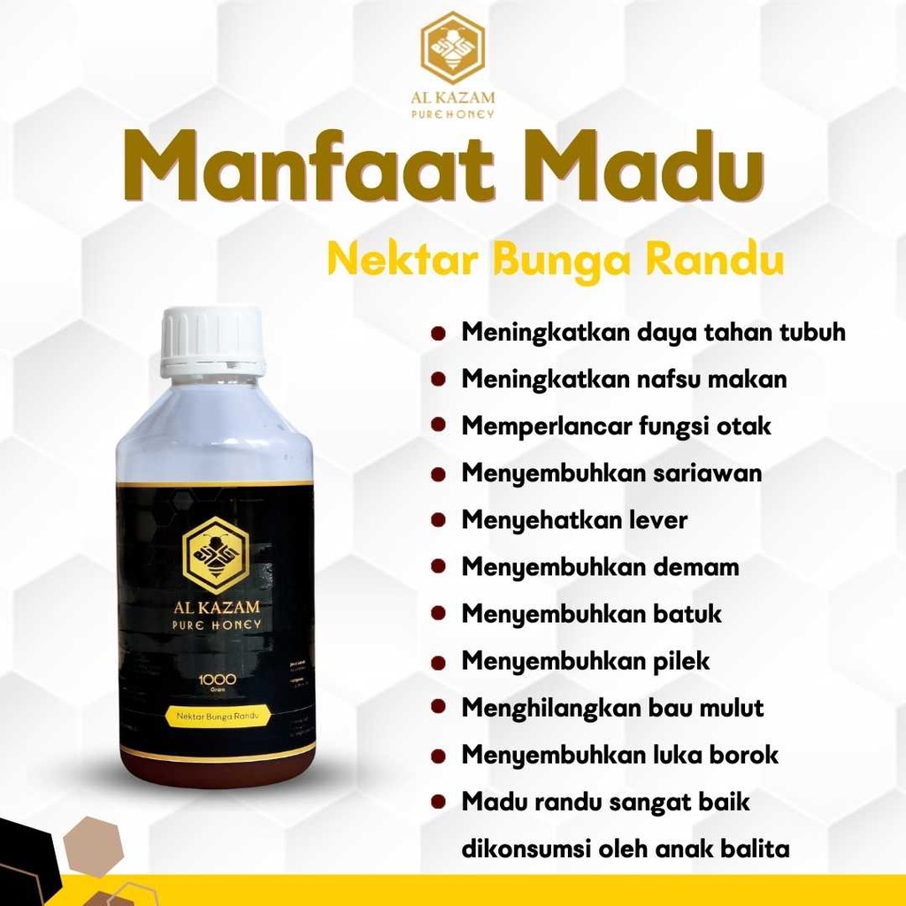 

Korzaln Madu Randu Apis Melifera Asli Murni 300Gr