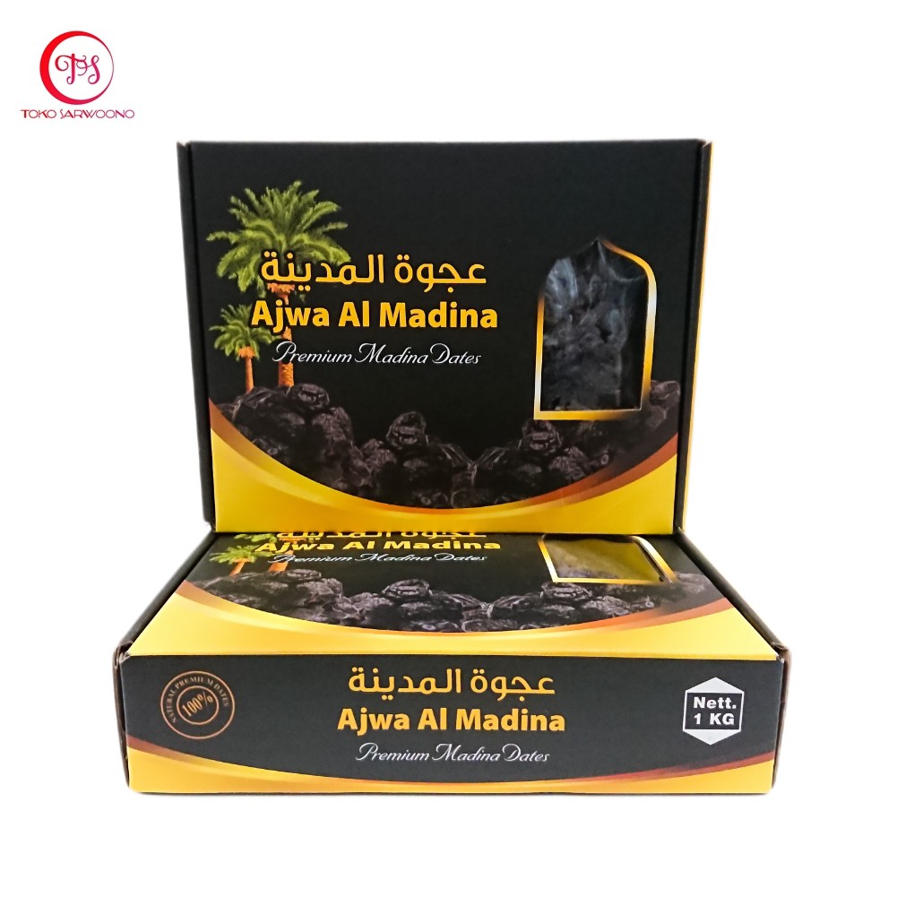 Kurma Ajwa Aliyah Al Madinah 1 kg - Korma Nabi, Azwa Dates