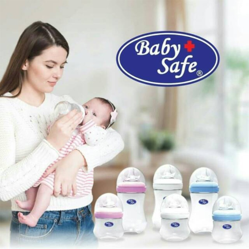 Baby Safe Milk Flow System 125ml atau 250ml 0m+ Botol Susu Bayi WideNeck Newborn