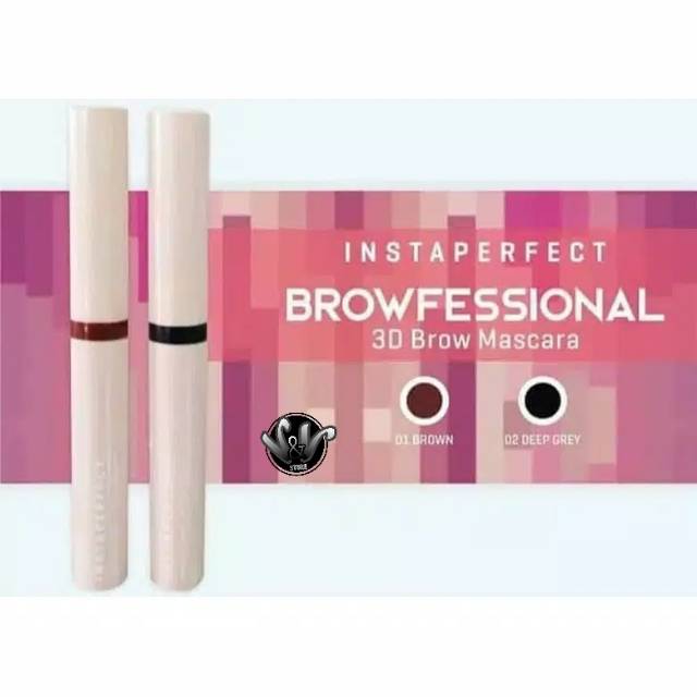 WARDAH INSTAPERFECT BROWFESSIONAL 3D BROW MASCARA/WARDAH/KOSMETIK MATA/ MAKEUP / KOSMETIK / EYEBROW