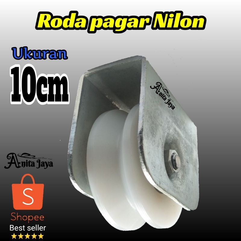 roda pagar nilon 10cm roda pintu gerbang