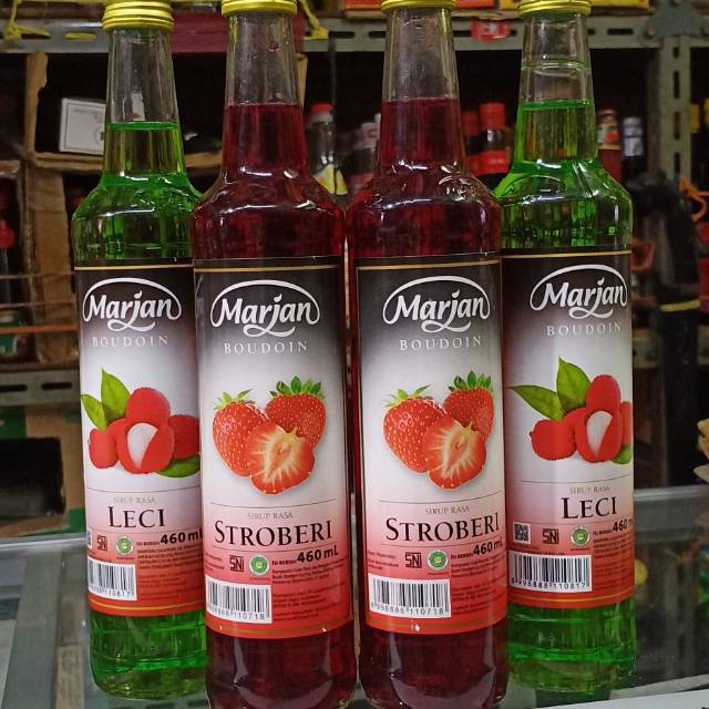 

marjan sirup rasa strawberry 12 botol per karton