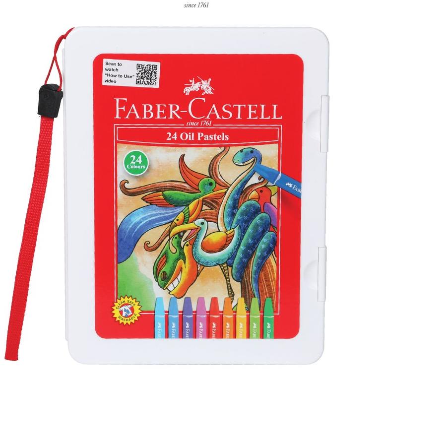

Faber-Castell Hexagonal Oil Pastel set 24 .,