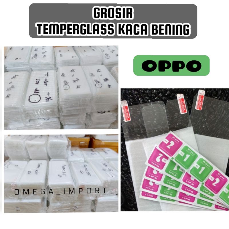 (OM) TG TEMPERGLASS BENING NONPACK ALL TIPE OPPO A1K/A3S/A52/A12/A52/A53/A92/A37/F11PRO