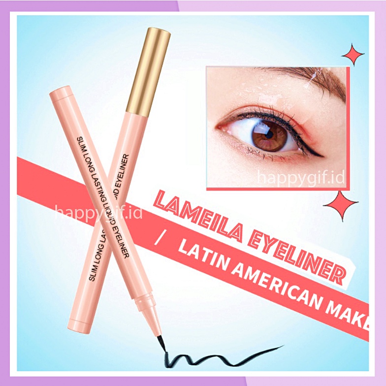 LAMEILA Eyeliner Mata Pink Gold Waterproof Tahan Air Dan Membuat Mata Lebih Terdefinisi LA133