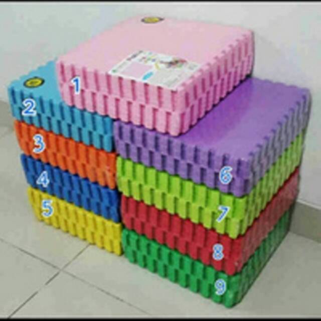 Puzzle Evamat unimat polos Ori Asli 30 x 30cm isi 10 lembar