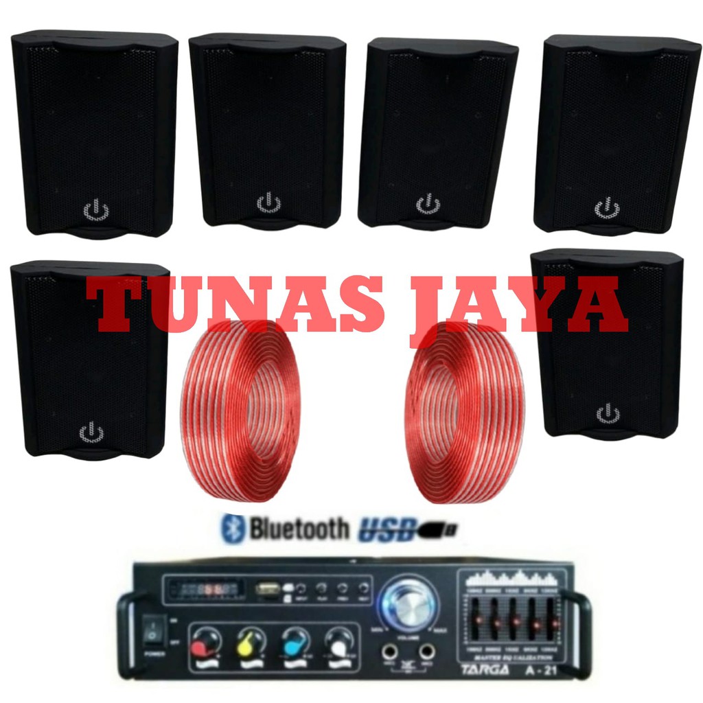 PAKET HEMAT 6 SPEAKER CRIMSON CR402 PAKET AUDIO PAKET HEMAT MURAH