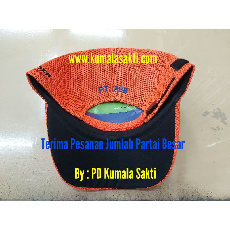 Topi Security Jaring Oren Commuter Kereta Api|Topi Jala Satpam|Kaos Satpam Coklat|Pangkat Satpam|Tas