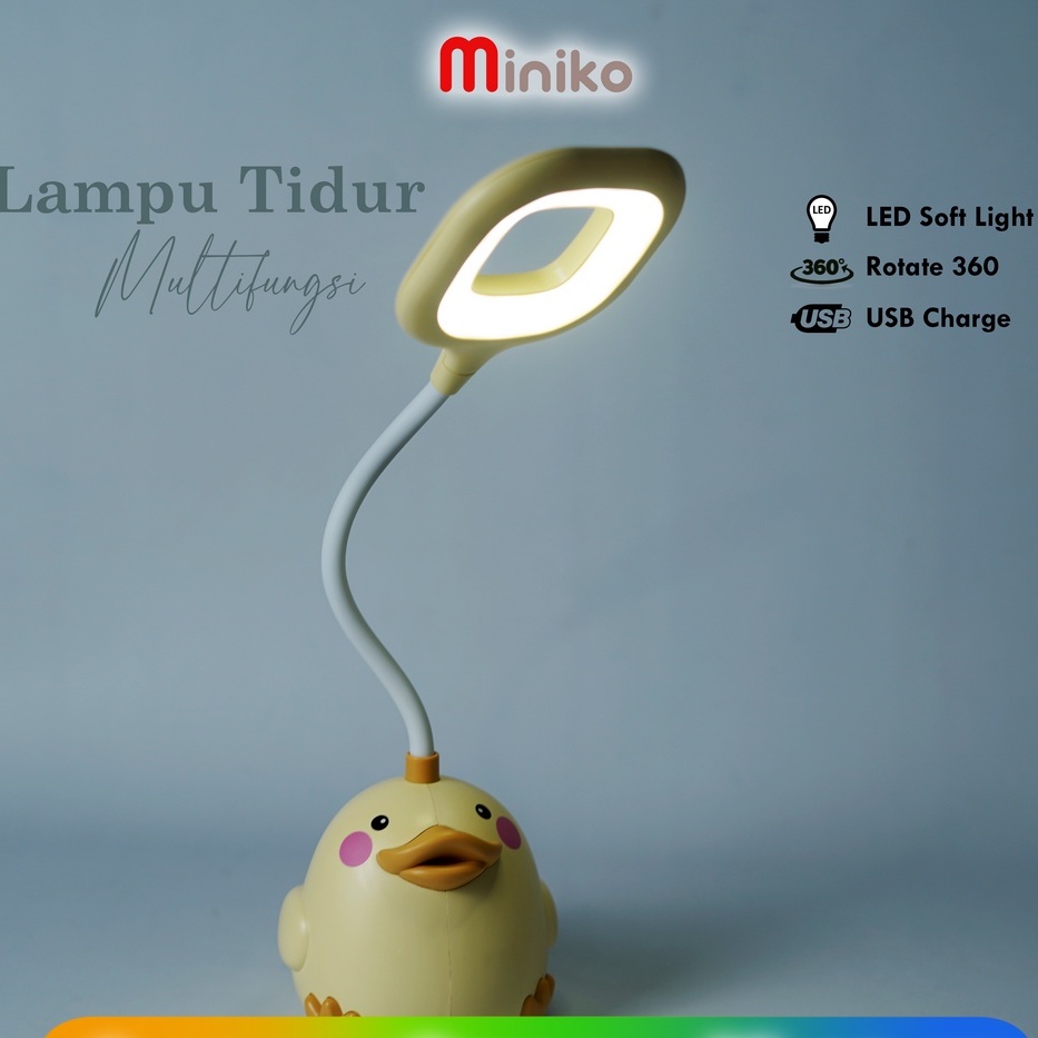 Lampu meja belajar/Lampu tidur  kode CS28 _1 dan CS28 _3 - Model Bebek LED Lucu MINIKO