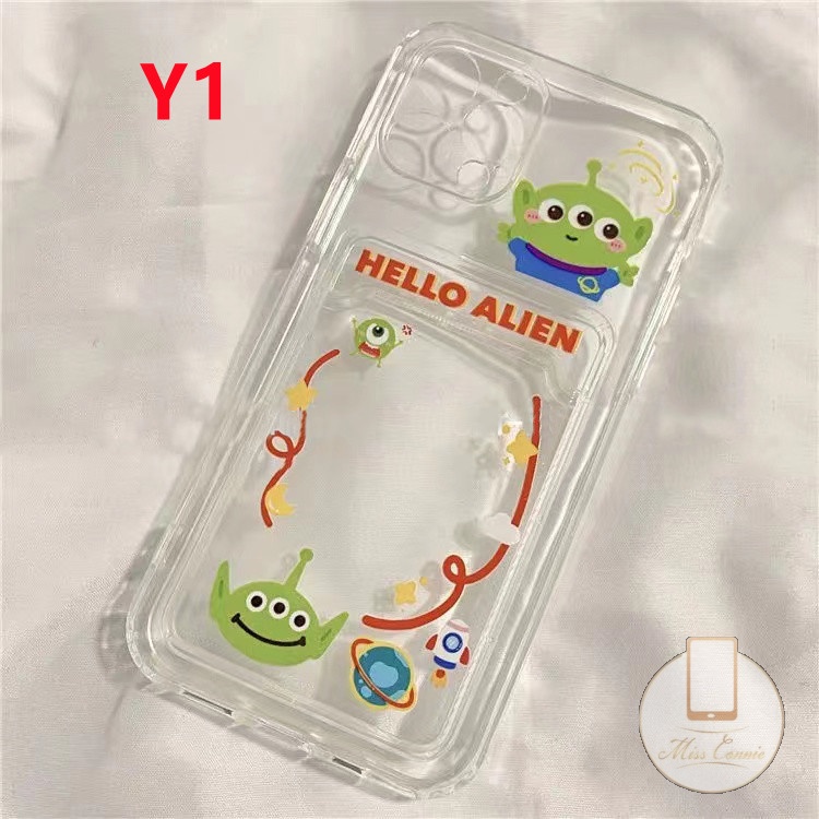 Casing Slot Dompet Bening Samsung A03 A23 A53 A14 A04 A04E A73 A13 A72 A12 A32 A03 A02 A02s A03s A22 A50 A33 A71 A20 A52 A30s A30 M02 M12 A10S A50s A51 Kartun Losto Soft Tpu Cover