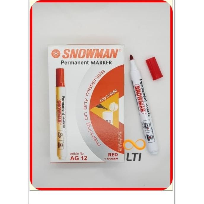 

[COD] Spidol Permanent Marker Snowman MURAH AG-12 / Lusin PRODUK TERBATAS Kode 403