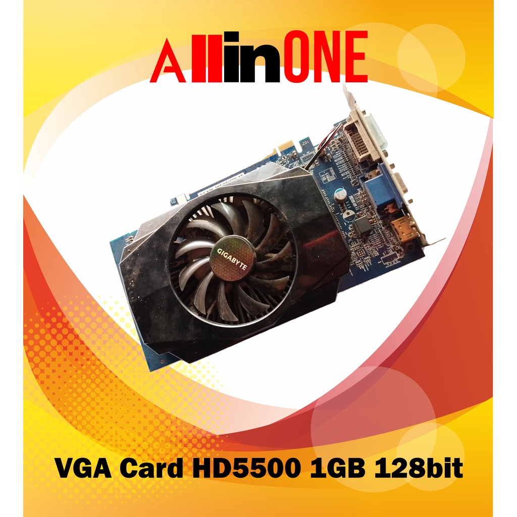 VGA Card Gigabyte HD5500 1gb 128bit