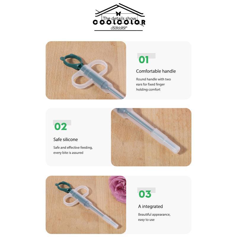 CODPet Feeder Dorong-tarik Cat Dan Dog Universal Liquid Pills Pet Feeding Stick Peralatan Makan- cl
