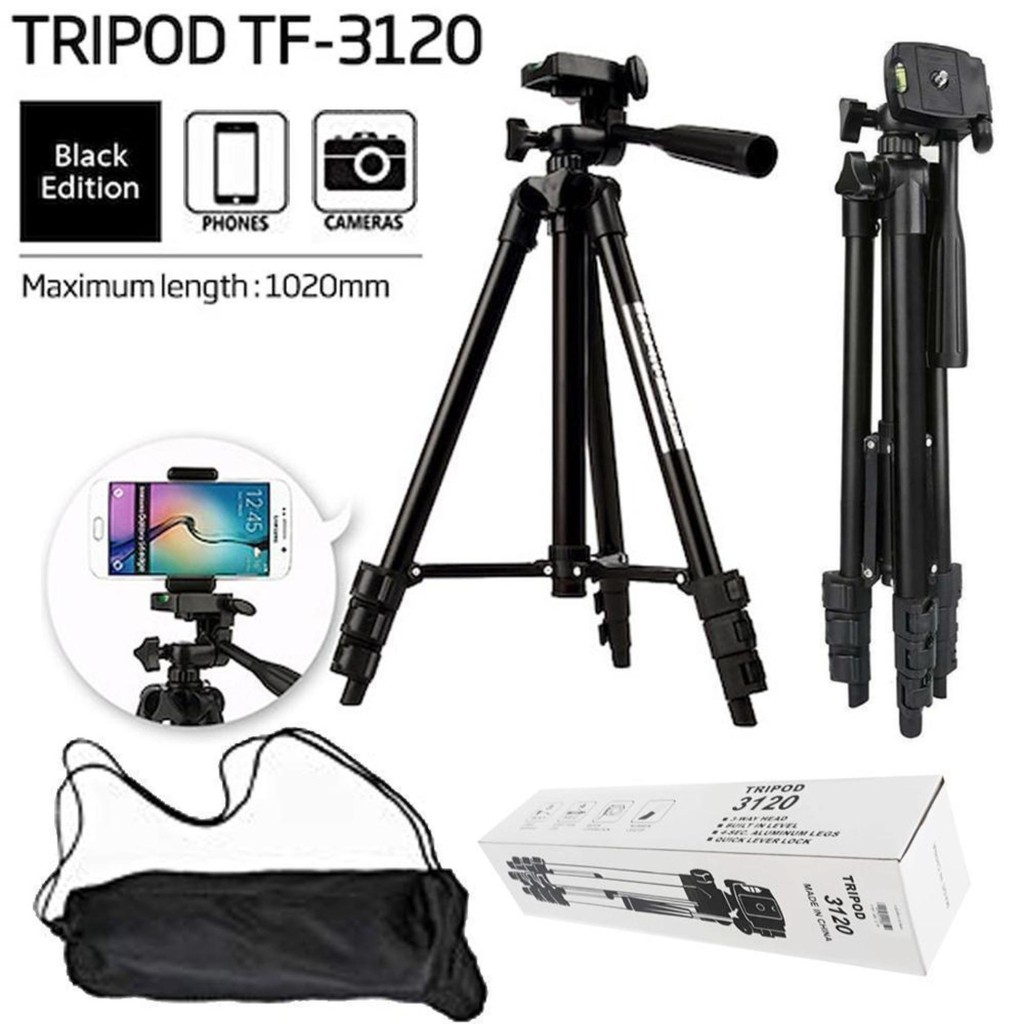 TRIPOD HP Kamera 3110 3120 - Bonus Premium Sarung dan Holder Universal