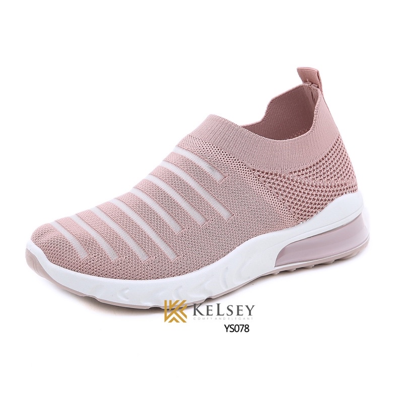 NICOLE SEPATU KELSEY #YS078 SEPATU FLYKNIT SHOES SEPATU WANITA IMPORT  SEPATU AIR BOOST FLIKNIT SPORT NEYLON