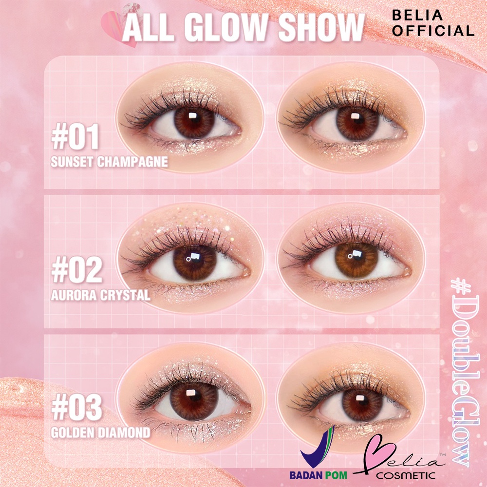 ❤ BELIA ❤ PINKFLASH All Glow Eyeshadow  PF-E18 | 2in 1 Liquid Eyeshadow | Eye Makeup | Pink Flash | BPOM