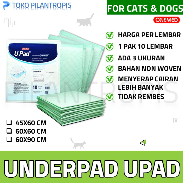 UNDERPAD KUCING ANJING UPAD ONEMED PET TOILET TRAINING PEE PAD PERLAK TATAKAN ALAS PIPIS KUCING ANJING MURAH BERKUALITAS